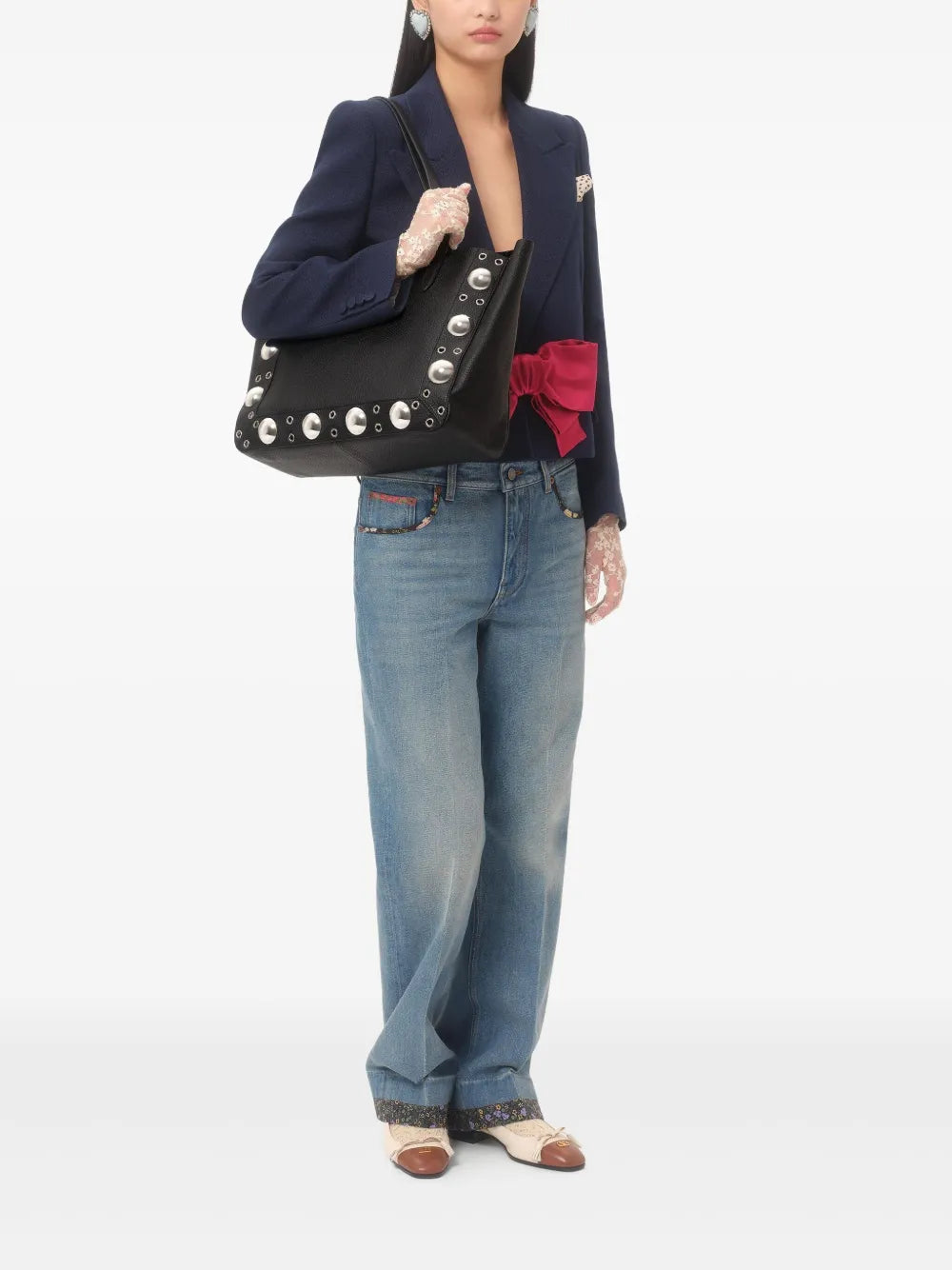 Valentino Garavani Medium Nellcote Tote Bag — Same as shown — Size One Size — Side View