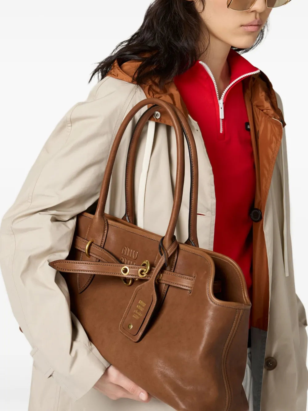 Miu Miu Aventure Shoulder Bag — Same as shown — Size One Size — Back View