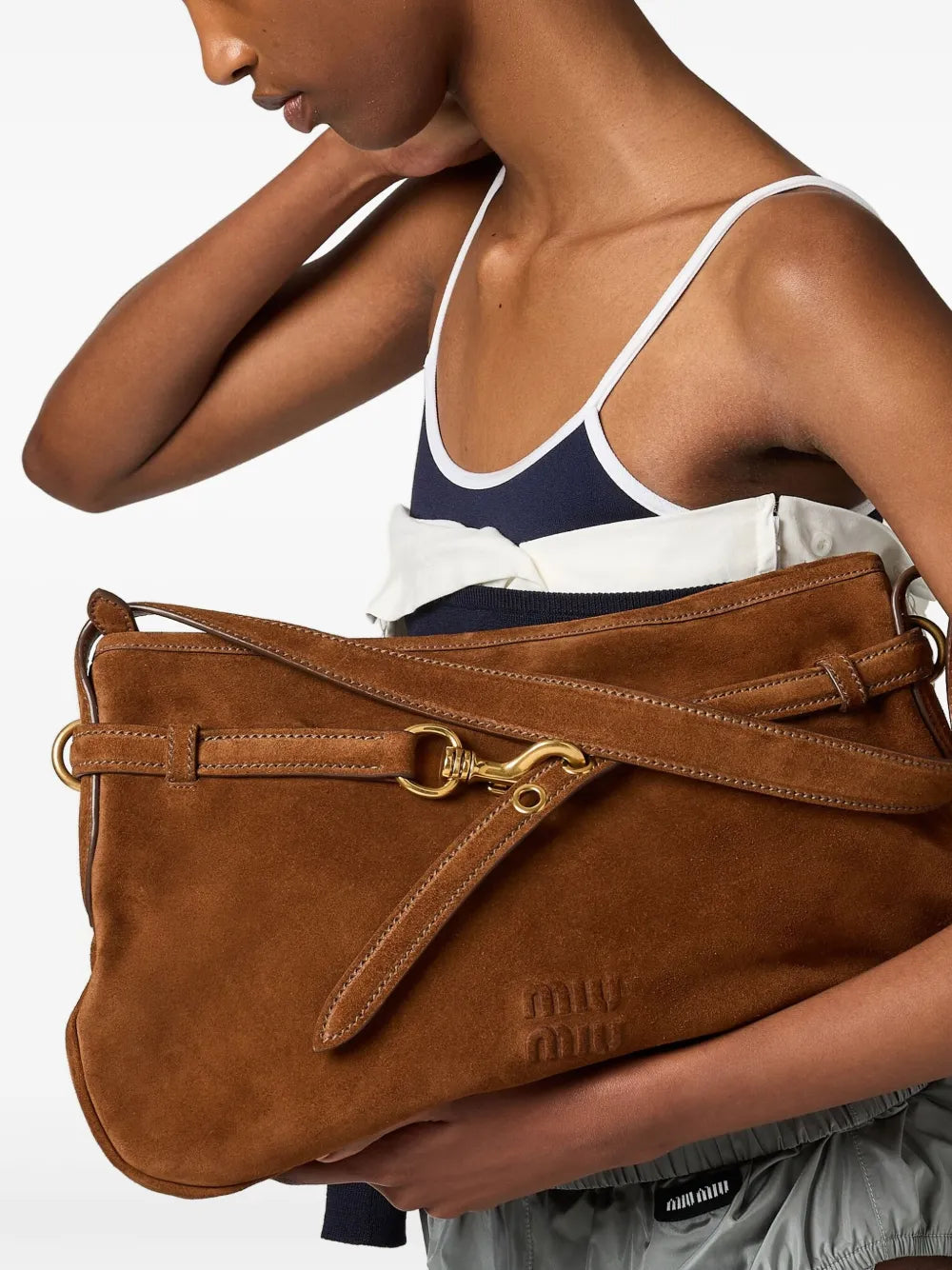 Miu Miu Aventure Shoulder Bag — Same as shown — Size One Size — Back View