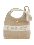 Burberry Small Logo Embellished Canvas Shoulder Bag — Same as shown — Size One Size — Front View