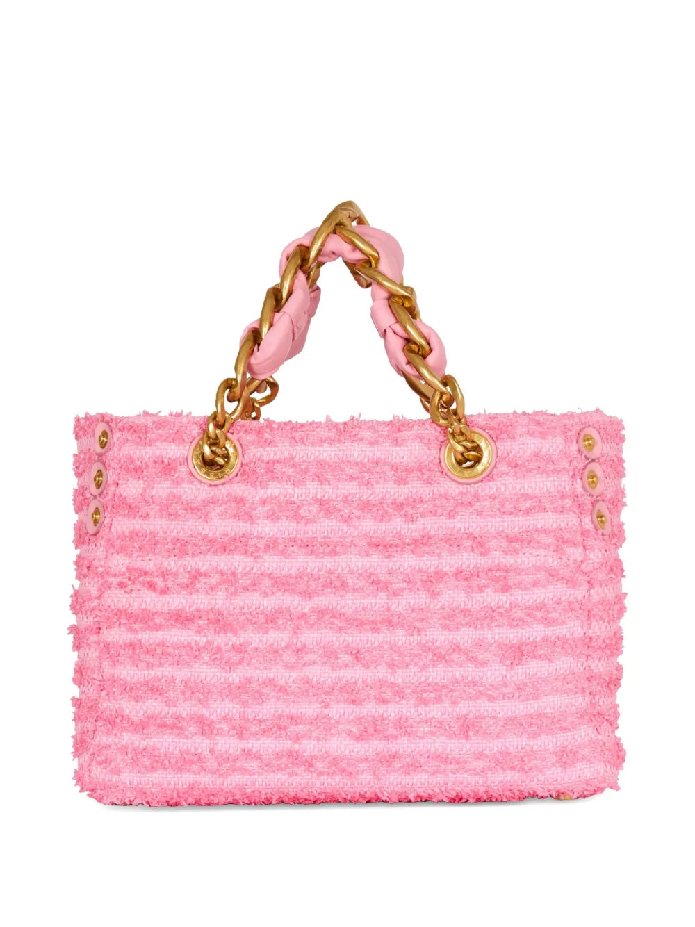 Balmain 1945 Soft Tweed Shoulder Bag — Same as shown — Size One Size — Side View