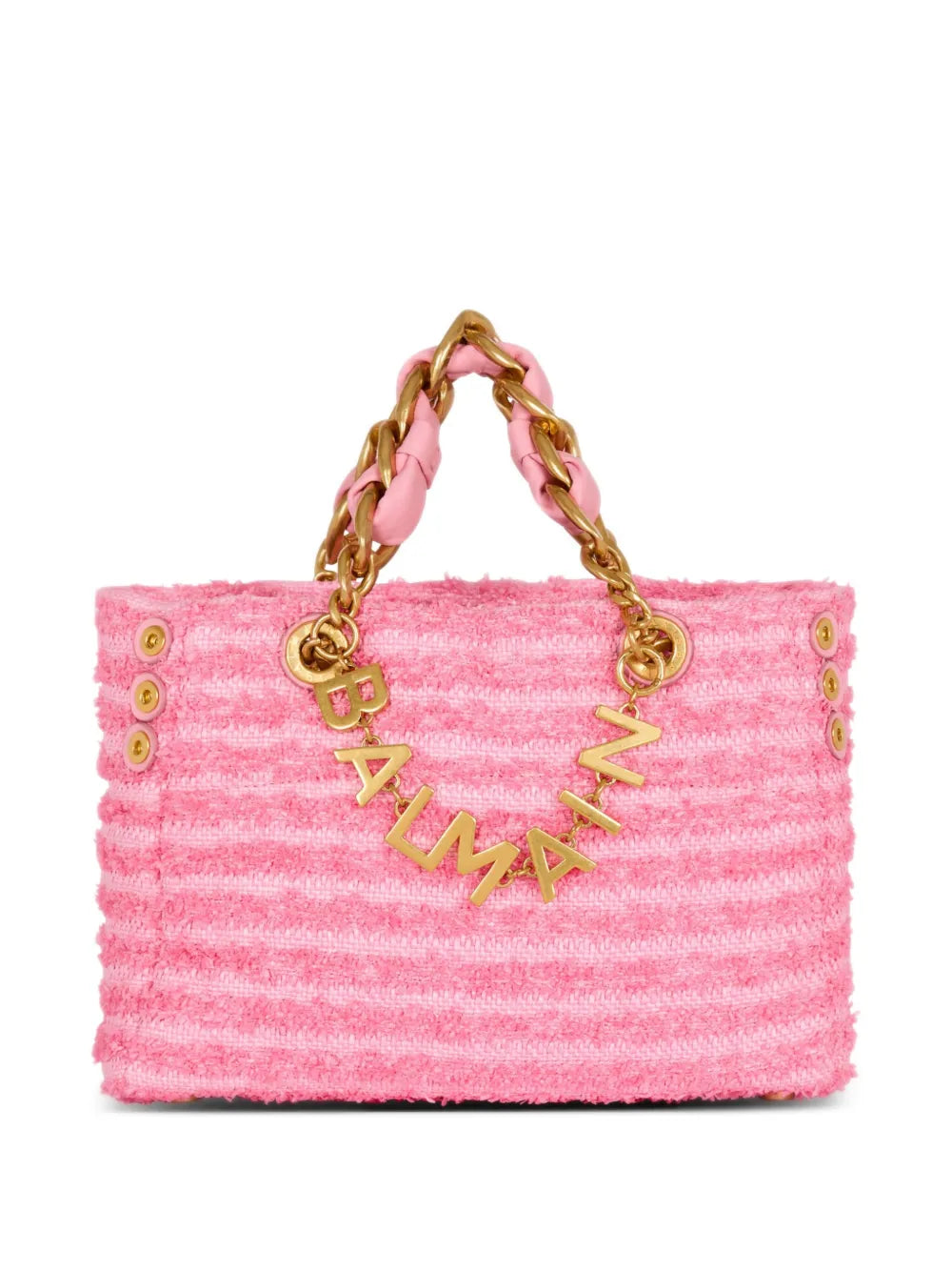 Balmain 1945 Soft Tweed Shoulder Bag — Same as shown — Size One Size — Front View