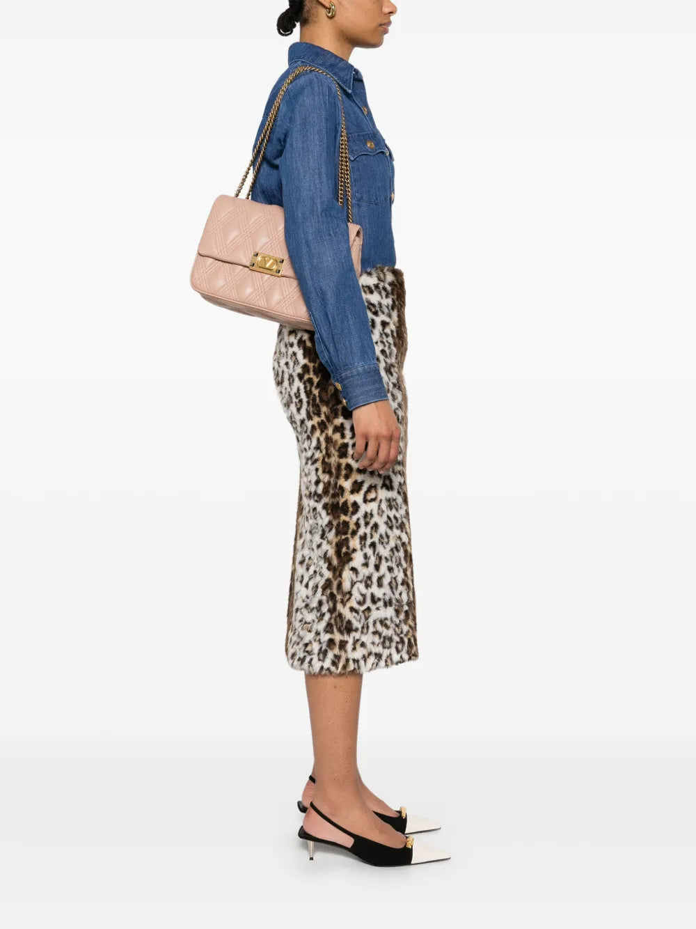 Valentino Garavani Vlogo Signature Shoulder Bag — Same as shown — Size One Size — Side View