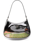 Prada Cleo Printed Brushed Leather Shoulder Bag — Same as shown — Size One Size — Front View