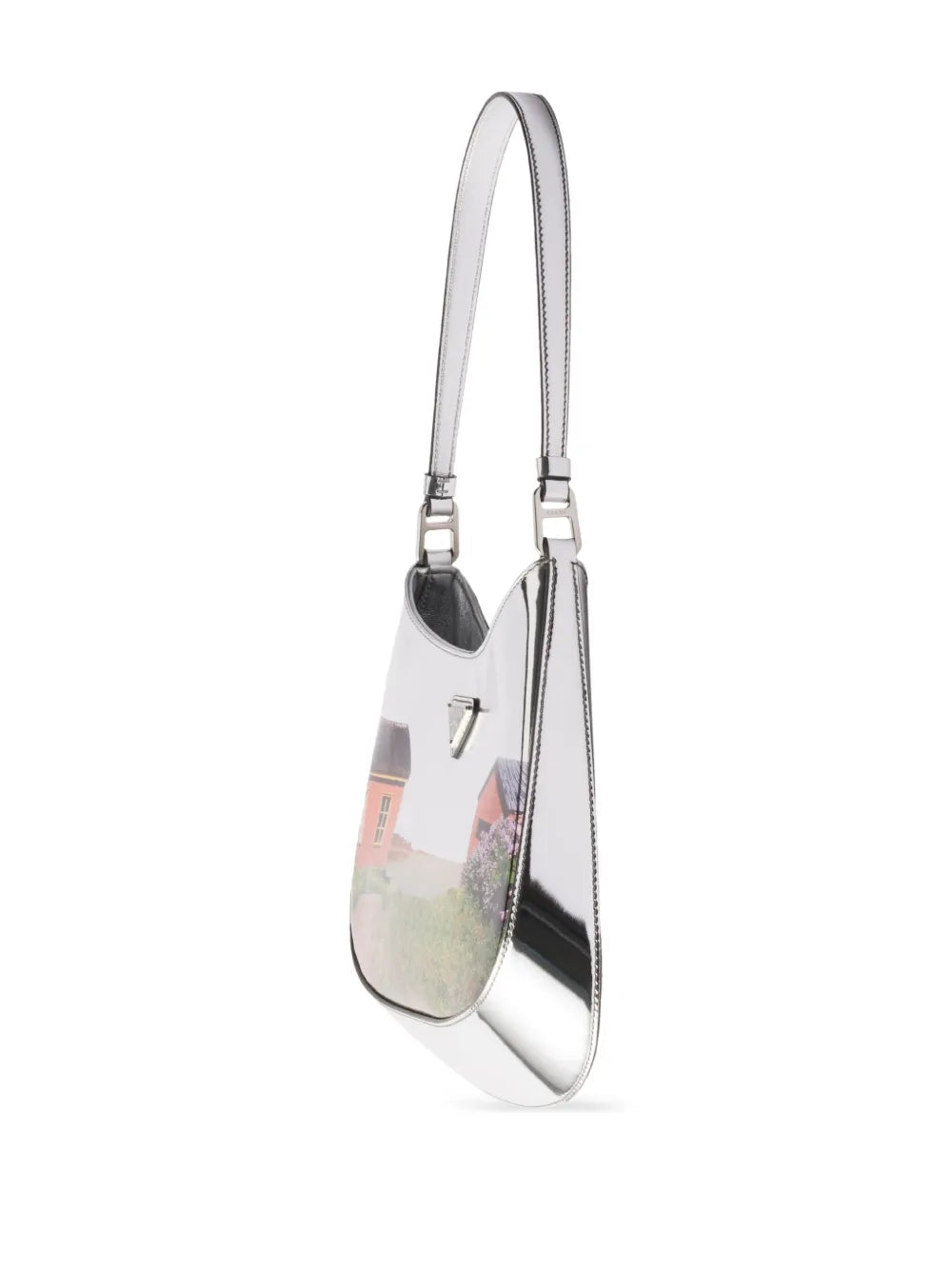 Prada Cleo Printed Brushed Leather Shoulder Bag — Same as shown — Size One Size — Lifestyle View