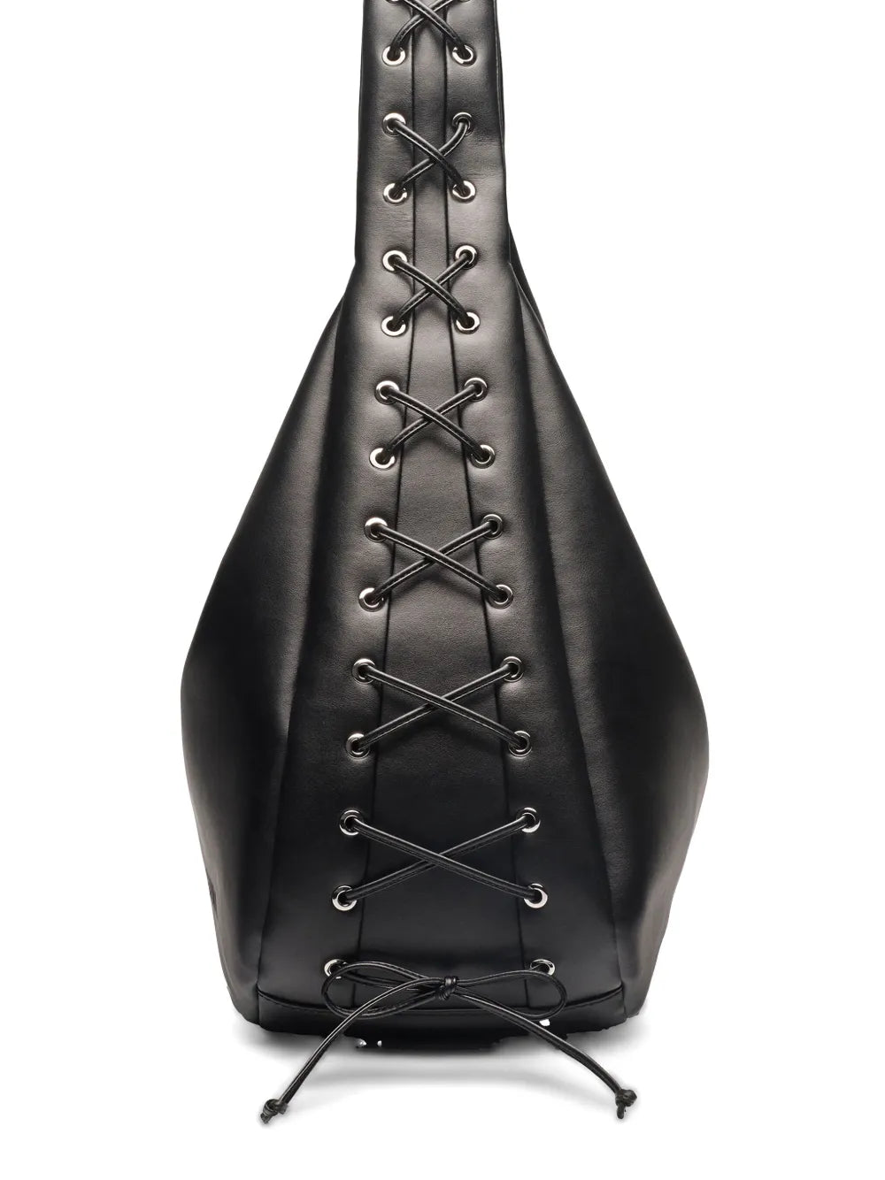 Ganni Xxl Leather Shoulder Bag — Same as shown — Size One Size — Top View