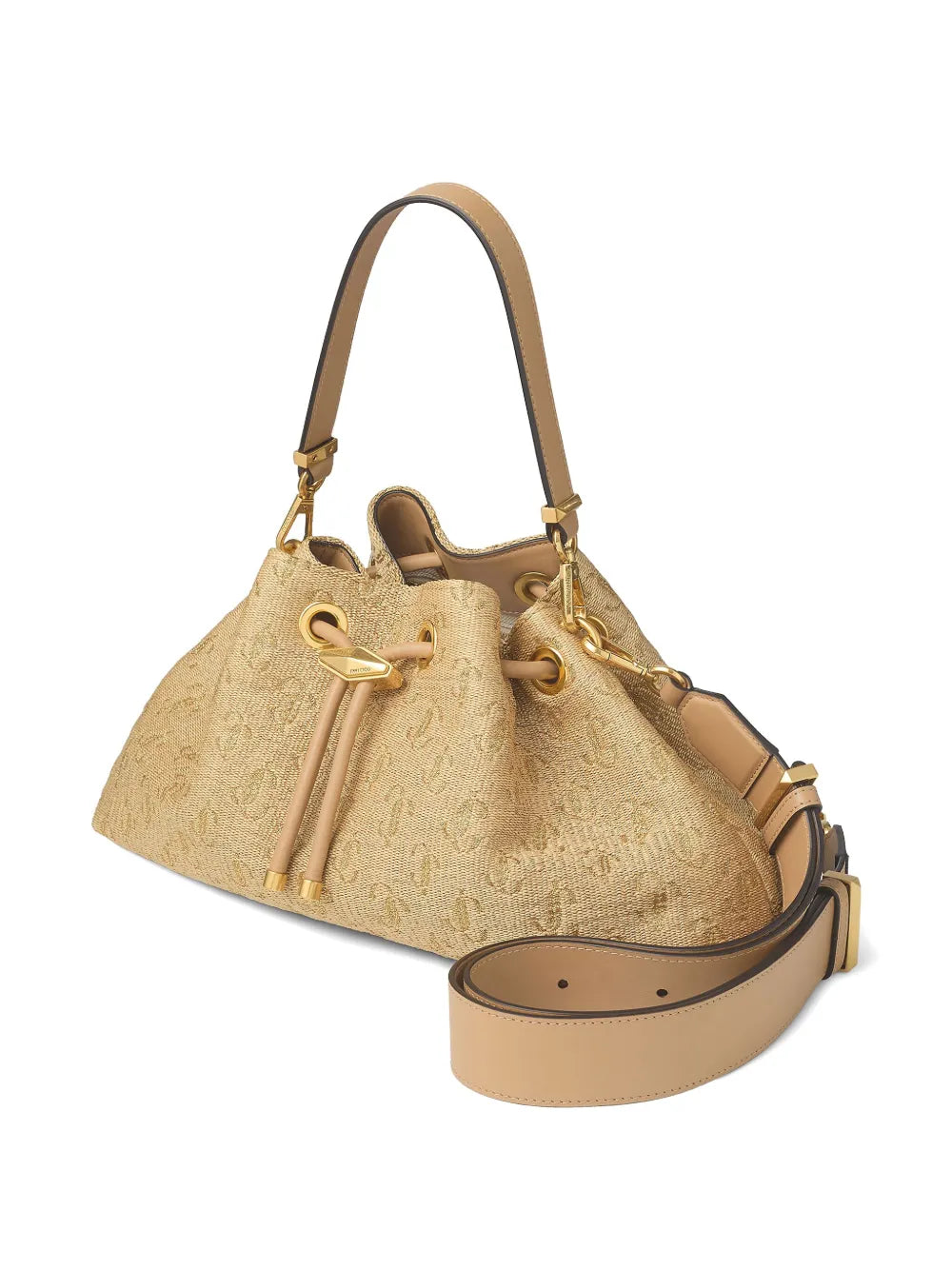 Jimmy Choo Medium Cinch Shoulder Bag — Same as shown — Size One Size — Back View
