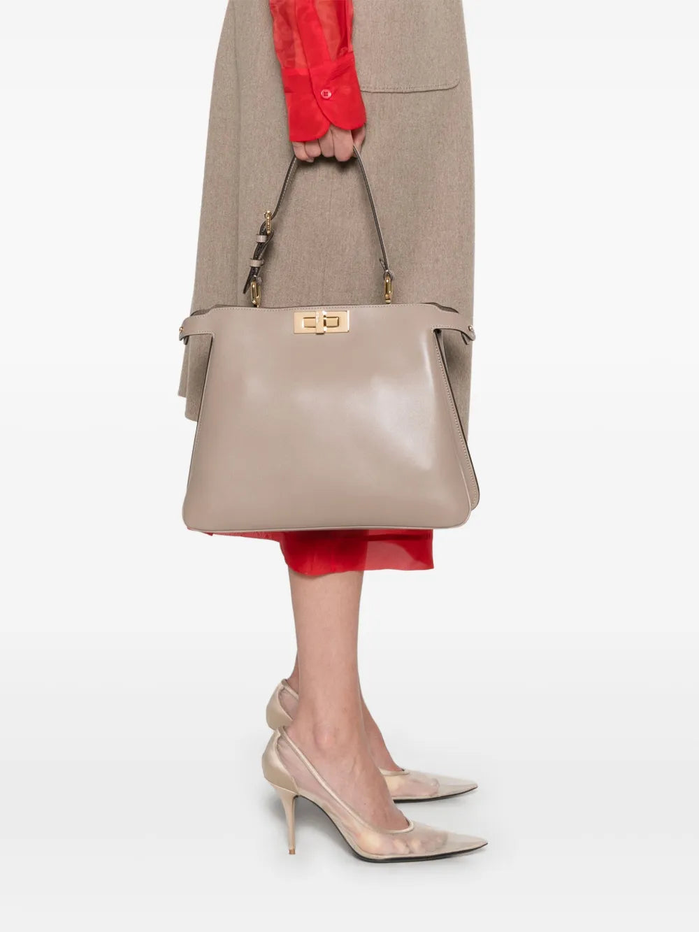 Fendi Medium Peekaboo Shoulder Bag — Same as shown — Size One Size — Side View