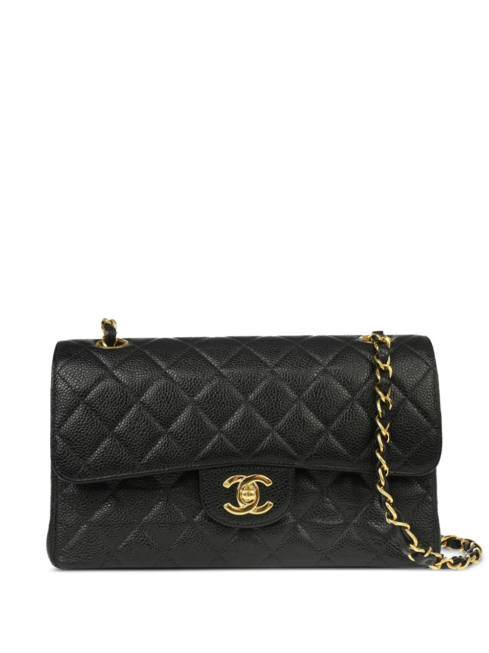 Chanel Pre Owned 2002 Small Classic Double Flap Shoulder Bag — Same as shown — Size One Size — Front View