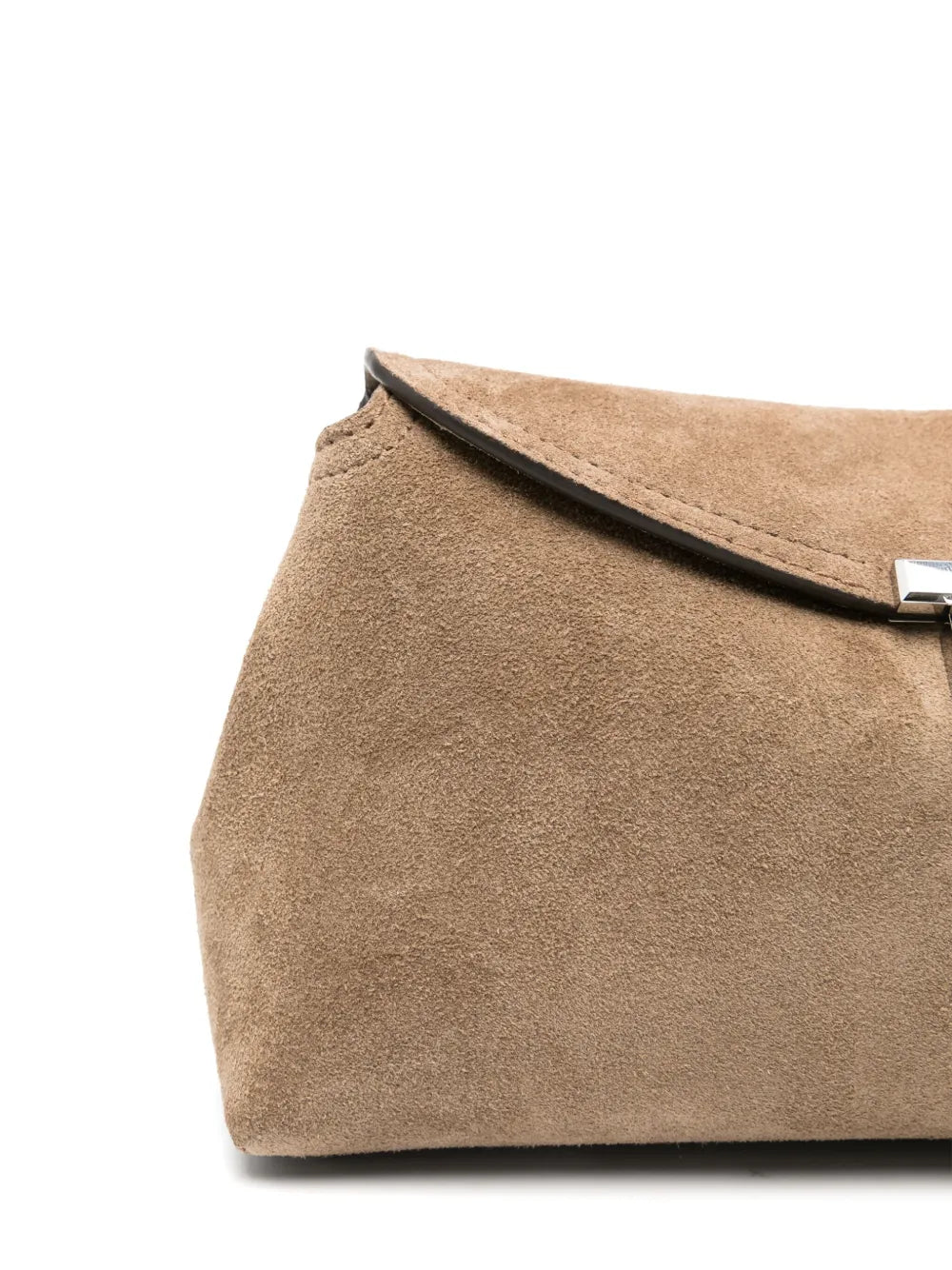 Toteme T Lock Suede Shoulder Bag — Same as shown — Size One Size — Back View