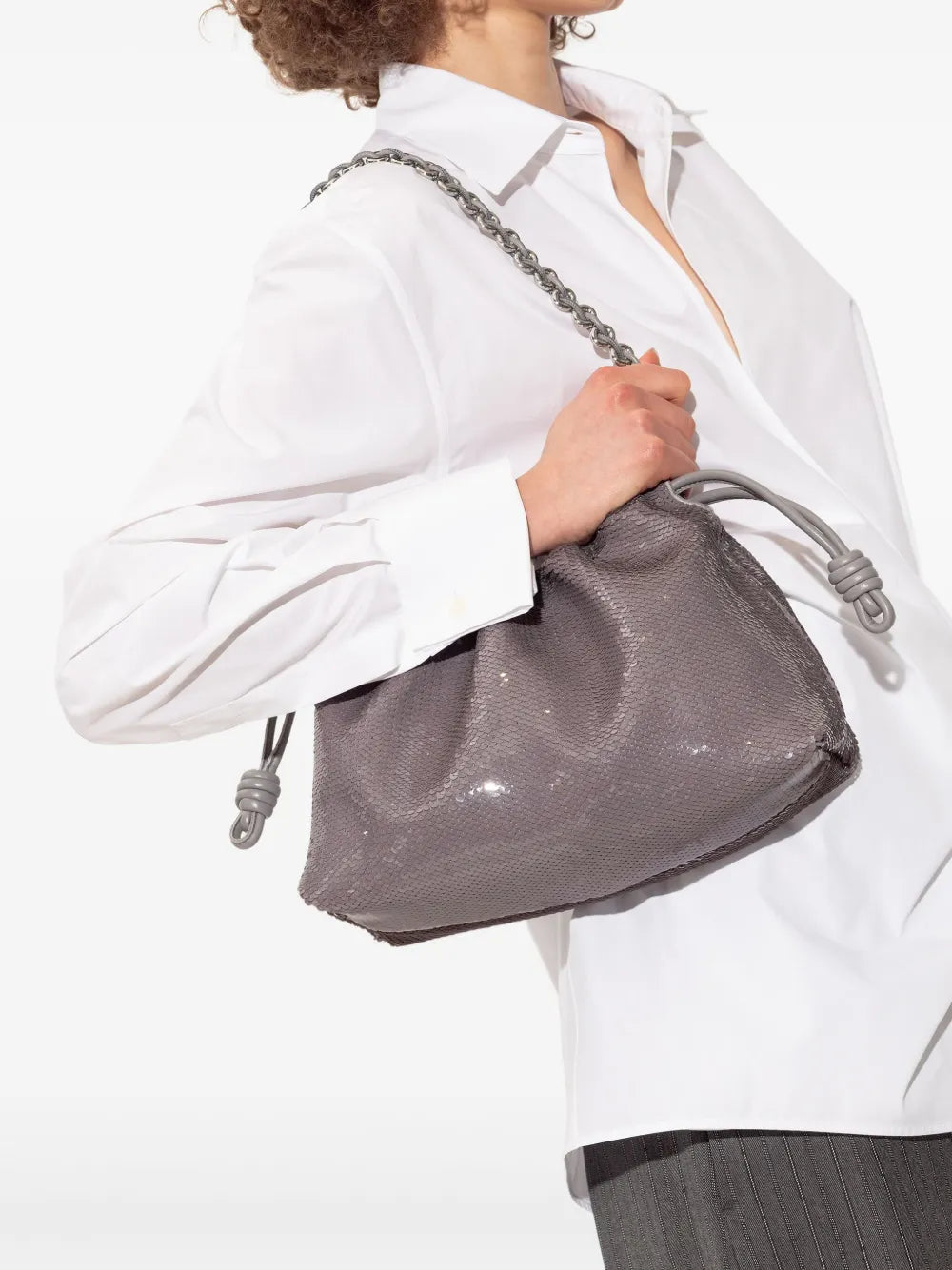 Loewe Sequin Embellished Shoulder Bag — Same as shown — Size One Size — Side View
