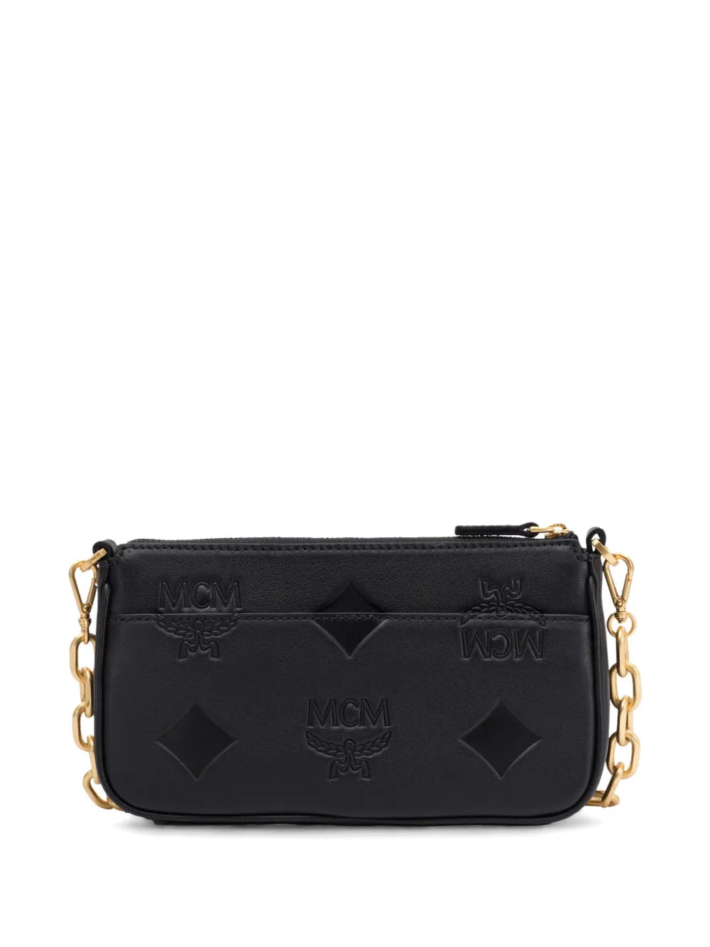 Mcm Logo Debossed Shoulder Bag — Same as shown — Size One Size — Side View