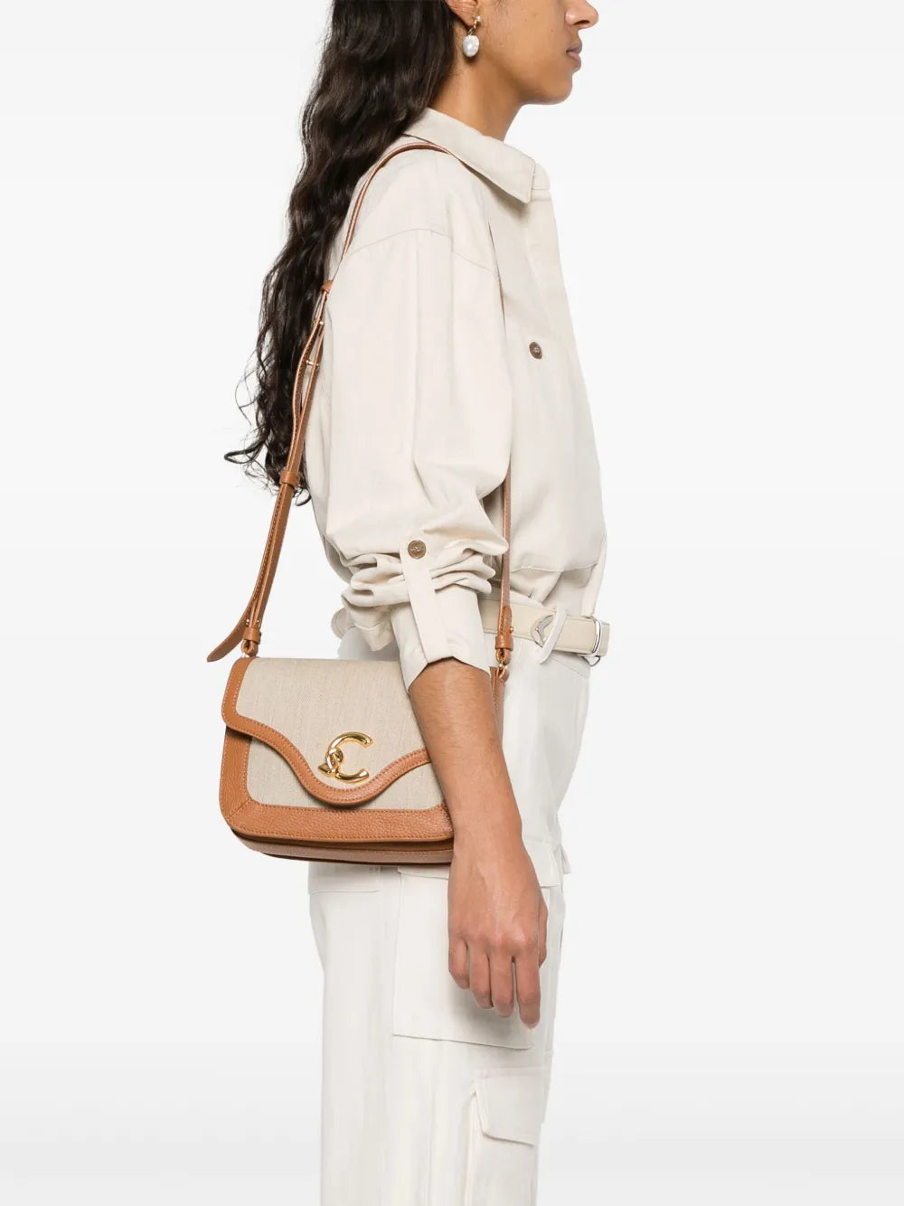 Coccinelle Small C Me Shoulder Bag — Same as shown — Size One Size — Side View