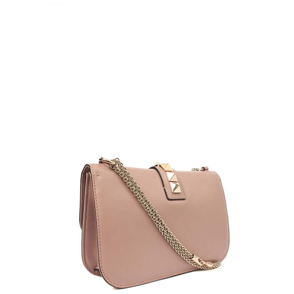 Valentino Shoulder Bag Glam Lock - Medium in Pink, Leather — Alternate View 14