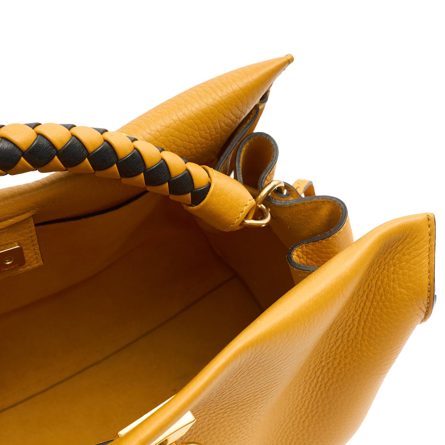 Mulberry Top Handle Iris in Deep Amber, Calfskin Leather — Alternate View 7