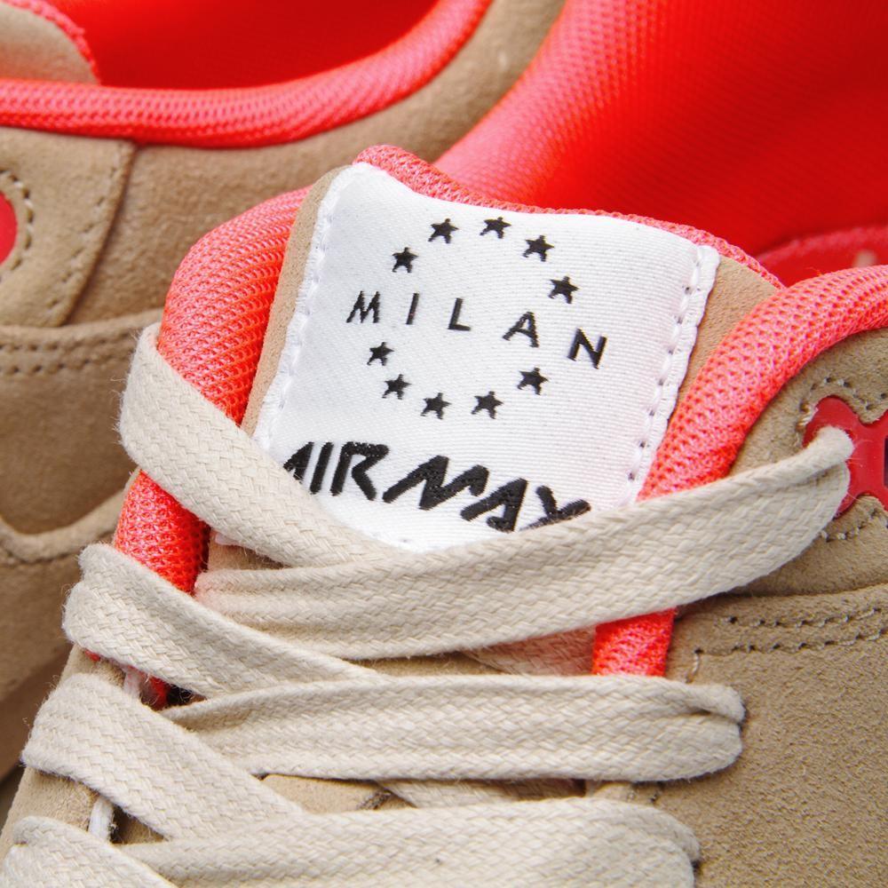Nike Air Max 1 Milano QS Linen — UK 3 | EU 35.5 | US 3.5 — Top View