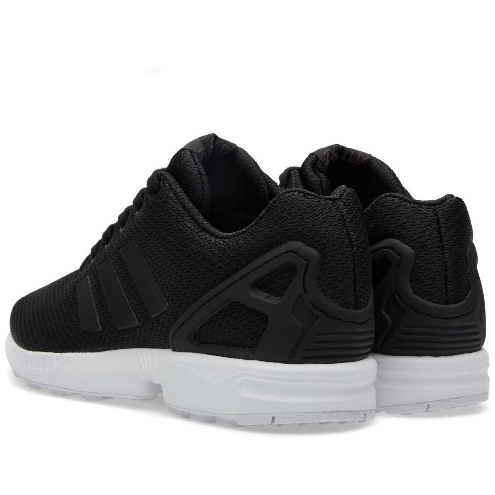 ADIDAS ZX FLUX Black & White — UK 3.5 | EU 36 | US 4 — Detail View
