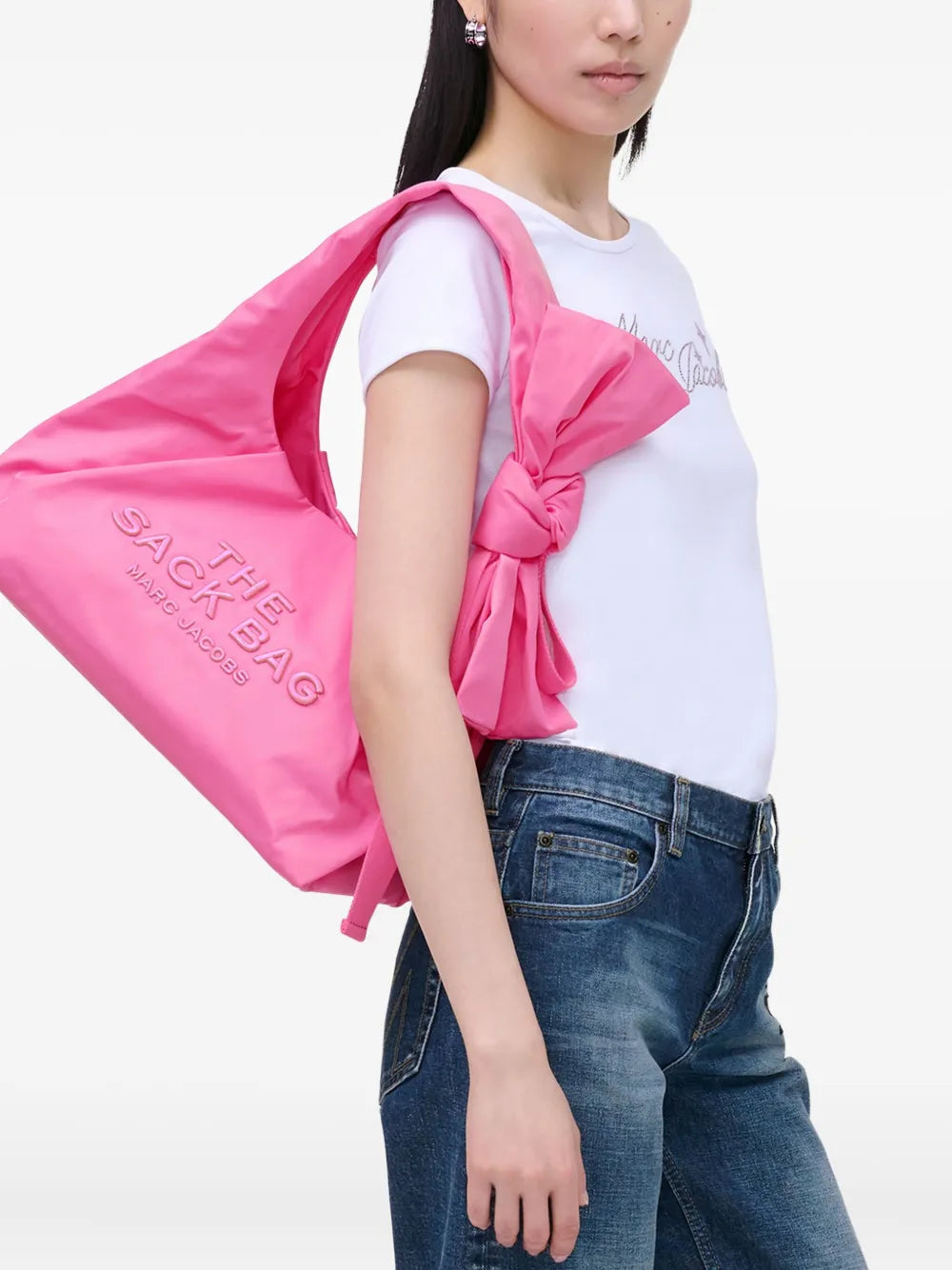 Marc Jacobs The Bow Nylon Sack Bag — Same as shown — Size One Size — Back View