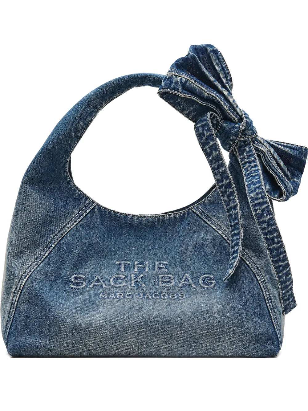 Marc Jacobs The Bow Denim Sack Bag — Same as shown — Size One Size — Front View