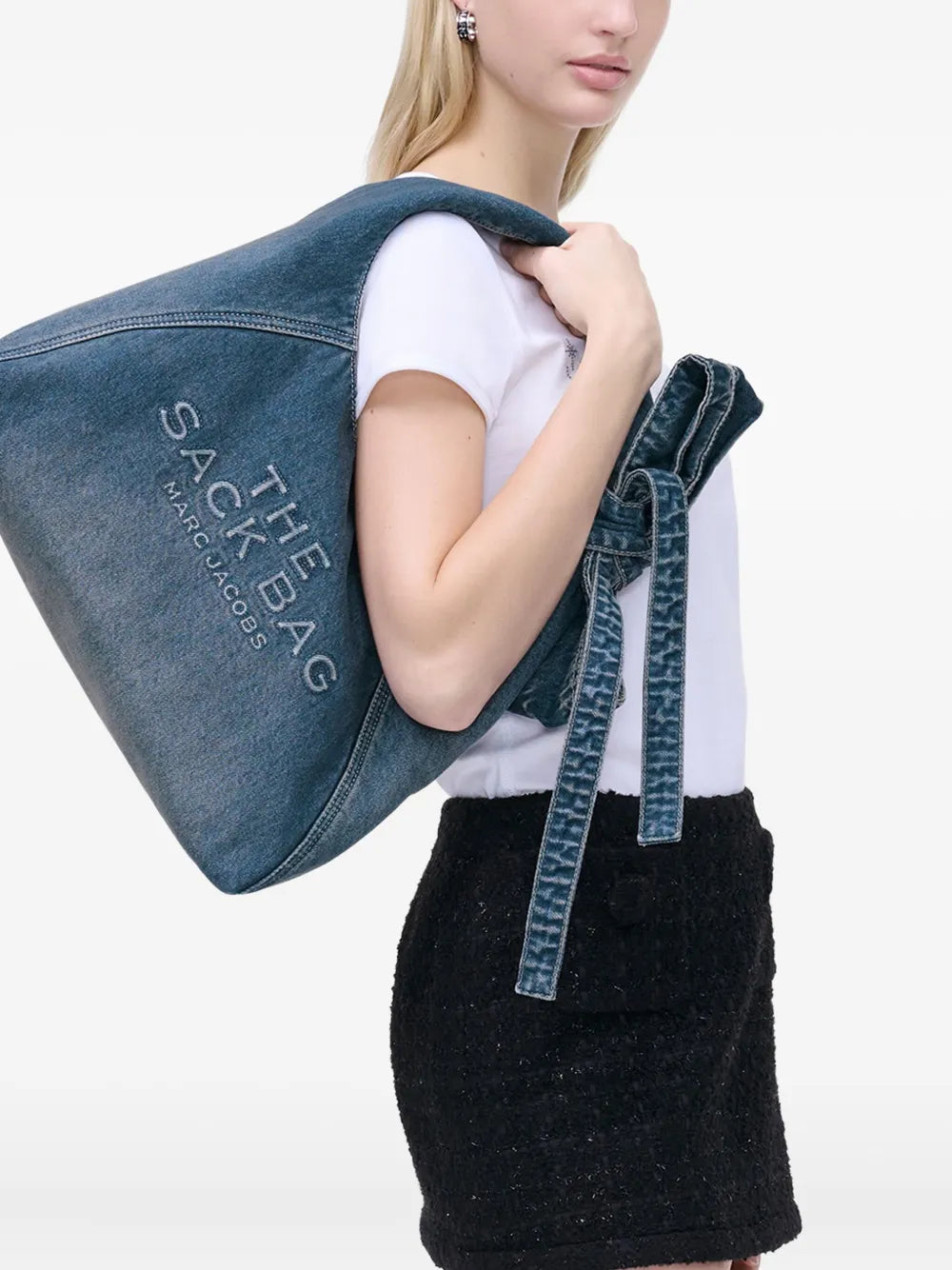 Marc Jacobs The Bow Denim Sack Bag — Same as shown — Size One Size — Back View