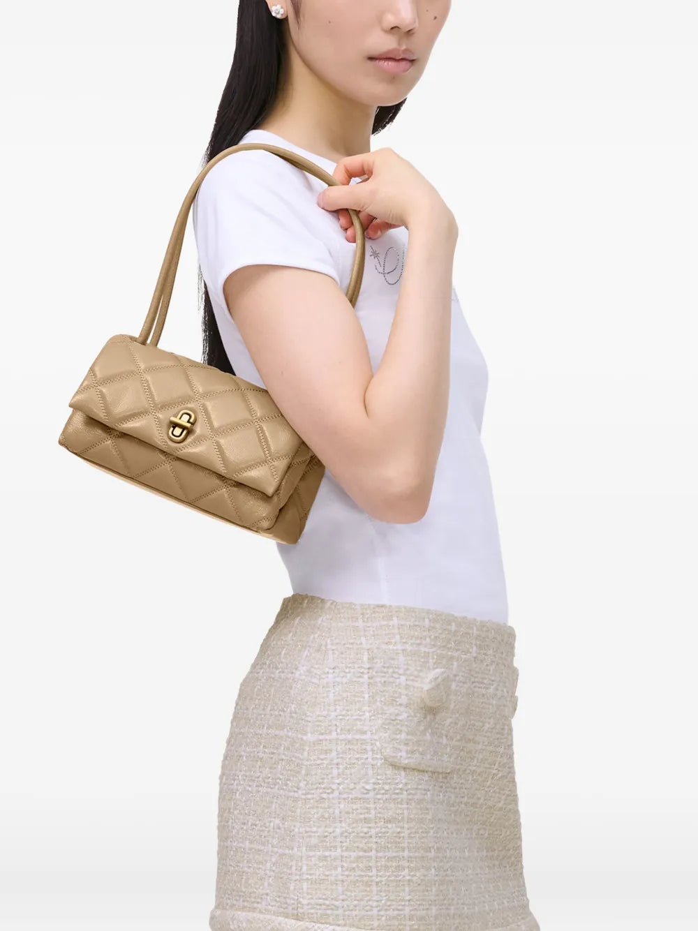 Marc Jacobs The Quilted Leather Mini Dual Shoulder Bag — Same as shown — Size One Size — Side View