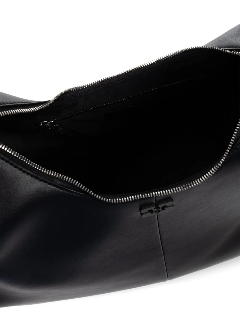 Ganni Tonal Logo Plaque Shoulder Bag — Same as shown — Size One Size — Detail View