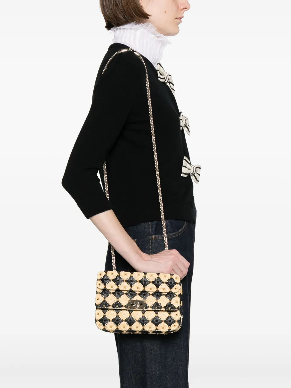 Valentino Garavani Rockstud Shoulder Bag — Same as shown — Size One Size — Side View