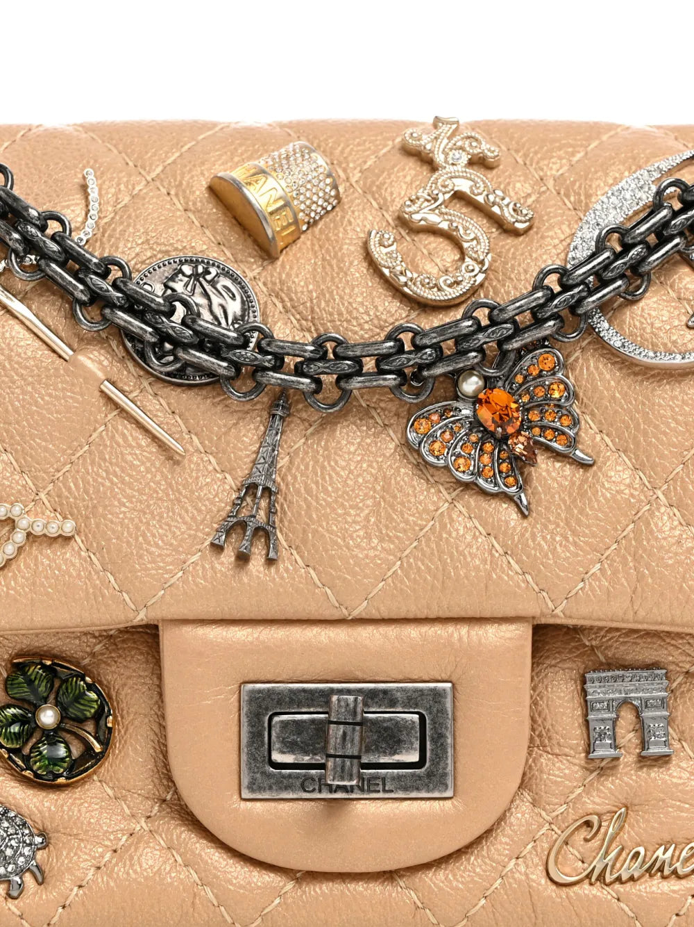 Chanel Pre Owned 255 Reissue Lucky Charm Shoulder Bag — Same as shown — Size One Size — Lifestyle View