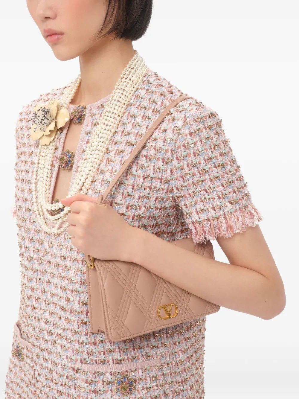 Valentino Garavani Mini Quiltie 67 Shoulder Bag — Same as shown — Size One Size — Side View