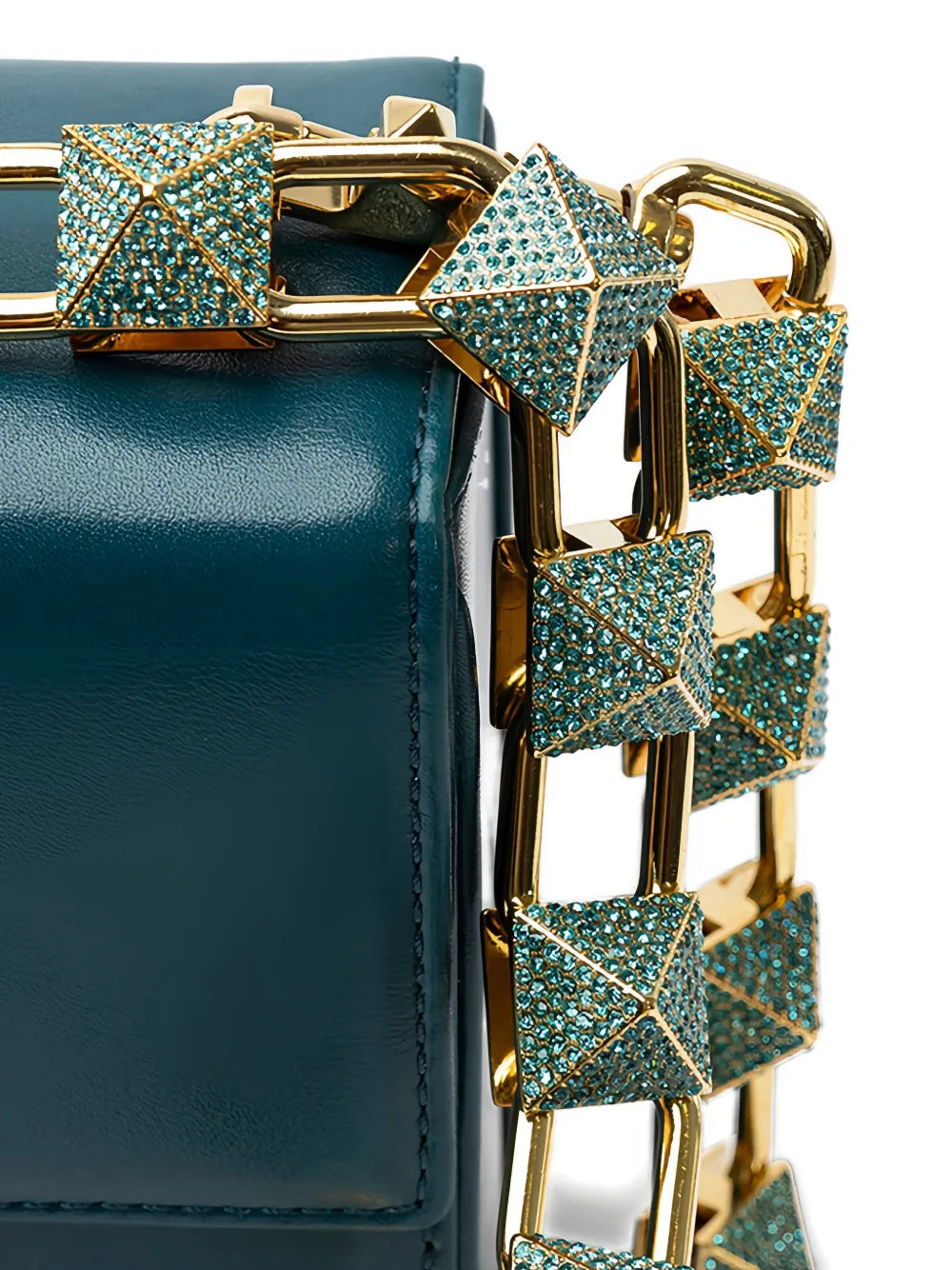 Valentino Garavani Leather Shoulder Bag — Same as shown — Size One Size — Back View