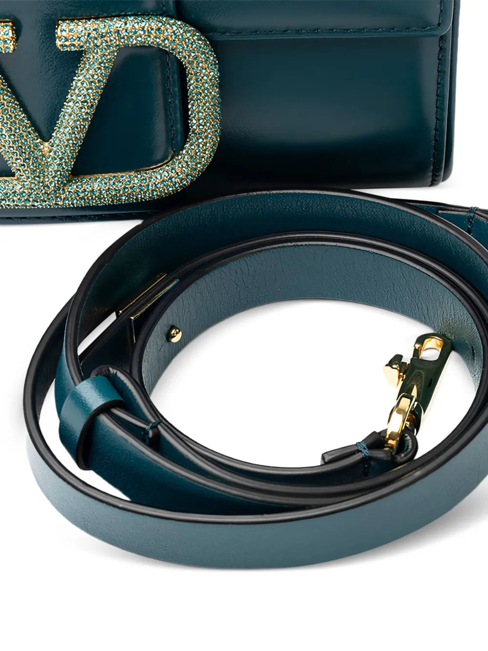 Valentino Garavani Leather Shoulder Bag — Same as shown — Size One Size — Detail View
