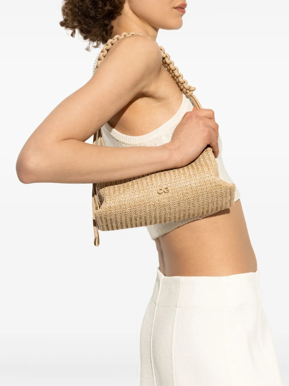 Cult Gaia Livi Wavy Shoulder Bag — Same as shown — Size One Size — Side View
