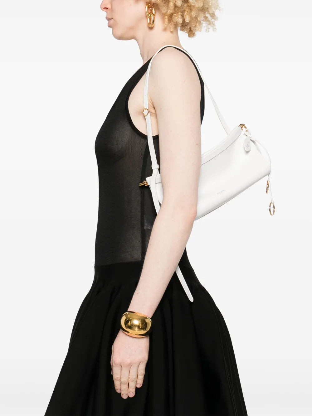 Alaia Small Le Click East West Shoulder Bag — Same as shown — Size One Size — Side View
