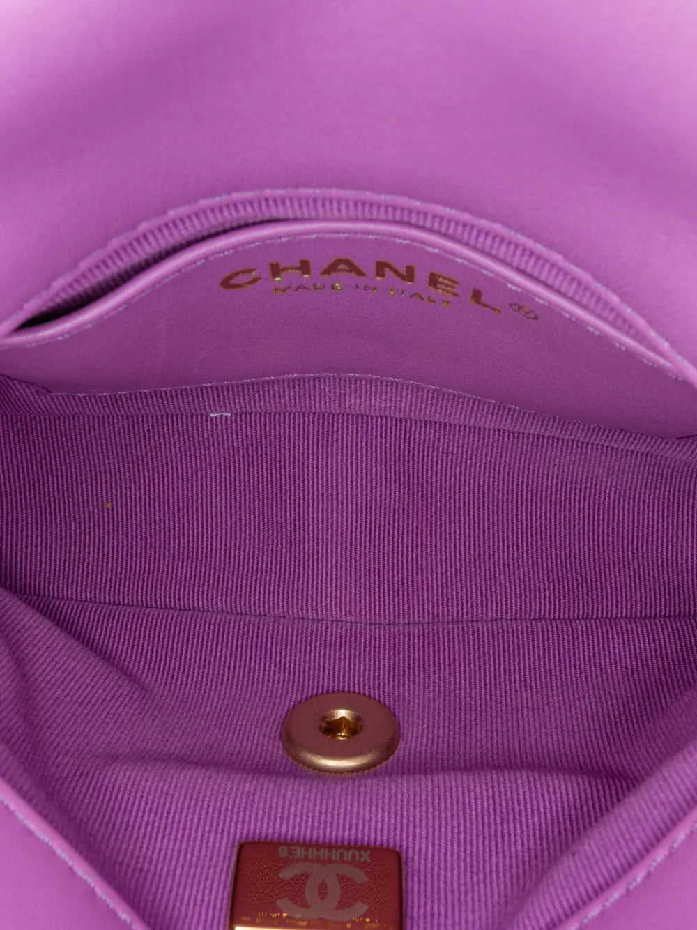 Chanel Pre Owned 2021 2024 Mini Quilted Lambskin Funky Town Flap Shoulder Bag — Same as shown — Size One Size — Top View