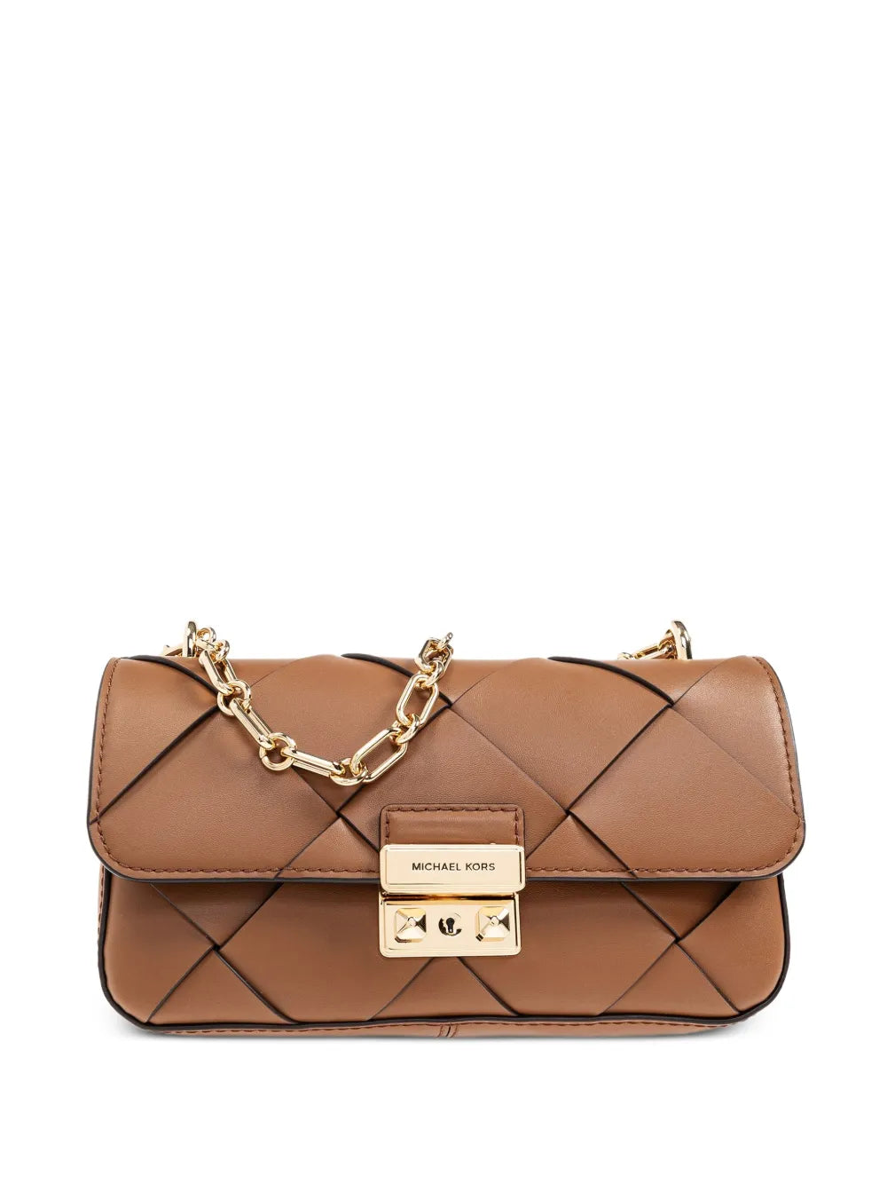 Michael Michael Kors Leather Shoulder Bag — Same as shown — Size One Size — Front View