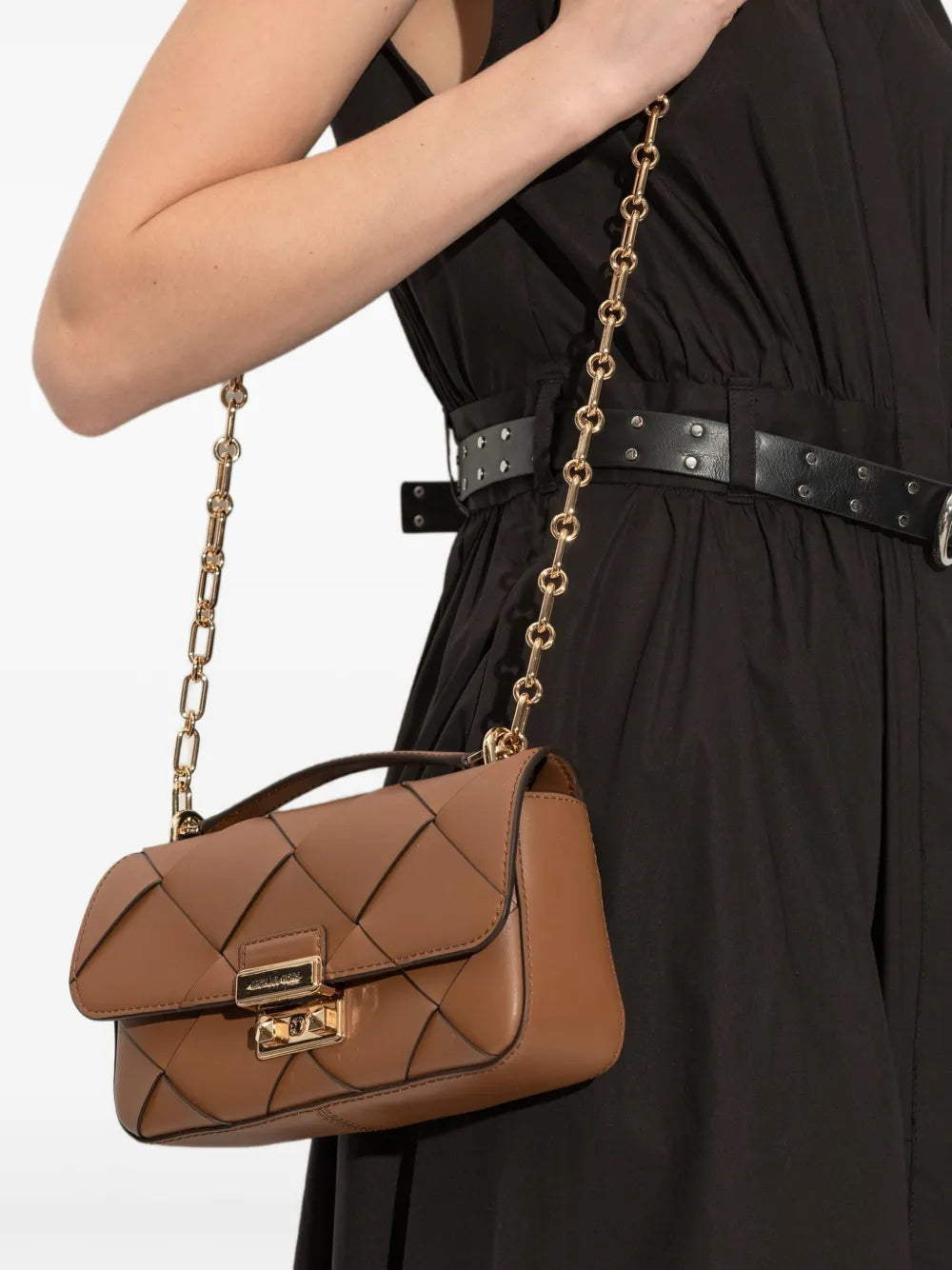 Michael Michael Kors Leather Shoulder Bag — Same as shown — Size One Size — Side View
