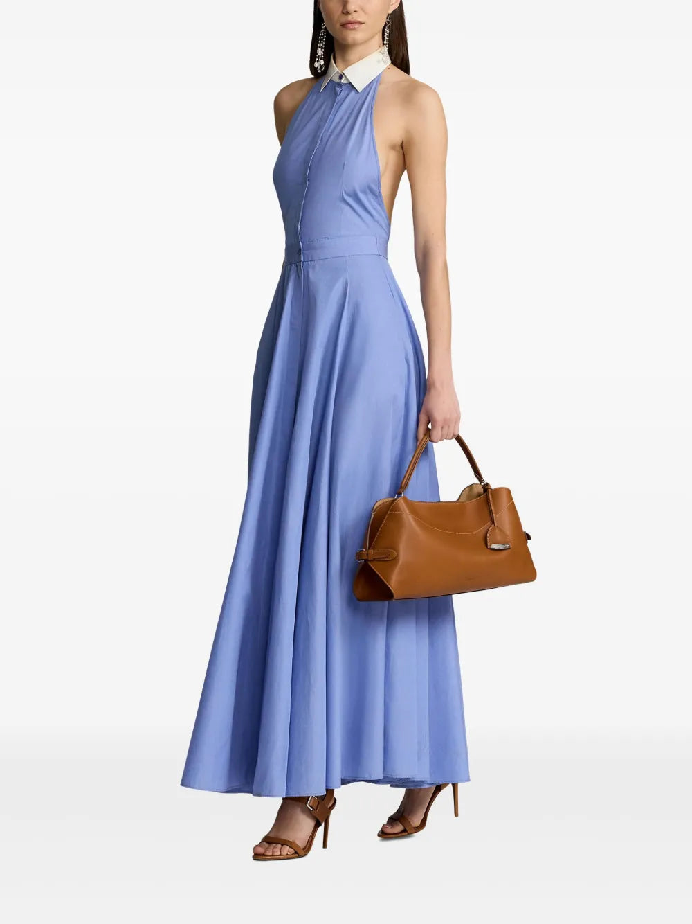 Ralph Lauren Collection Medium Leather Shoulder Bag — Same as shown — Size One Size — Side View