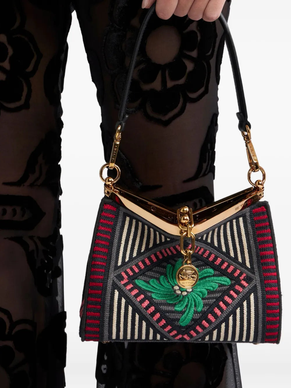 Etro Small Vela Shoulder Bag — Same as shown — Size One Size — Side View