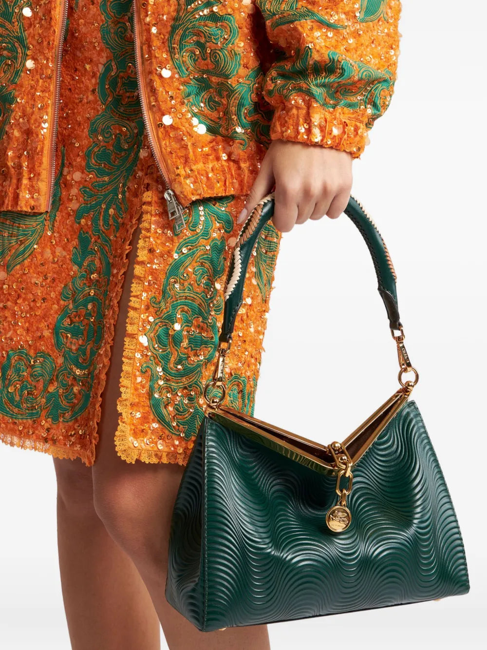 Etro Medium Vela Shoulder Bag — Same as shown — Size One Size — Side View