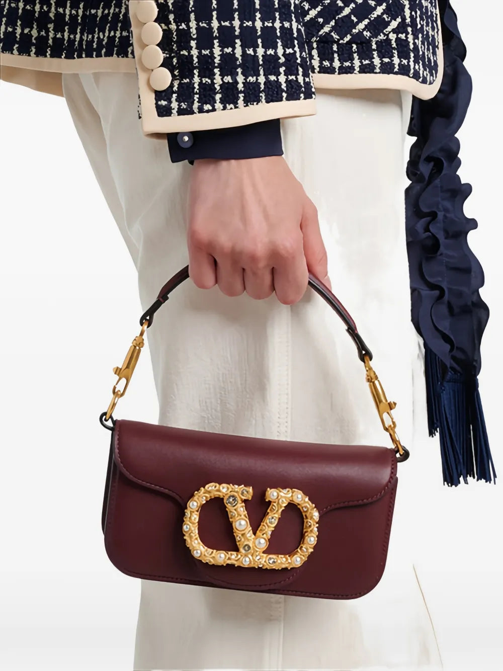 Valentino Garavani Small Loco Shoulder Bag — Same as shown — Size One Size — Back View