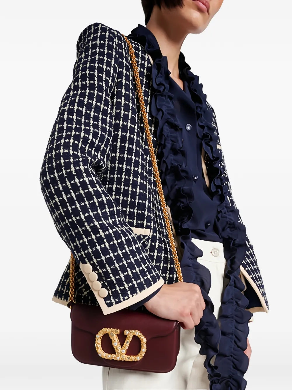 Valentino Garavani Small Loco Shoulder Bag — Same as shown — Size One Size — Top View