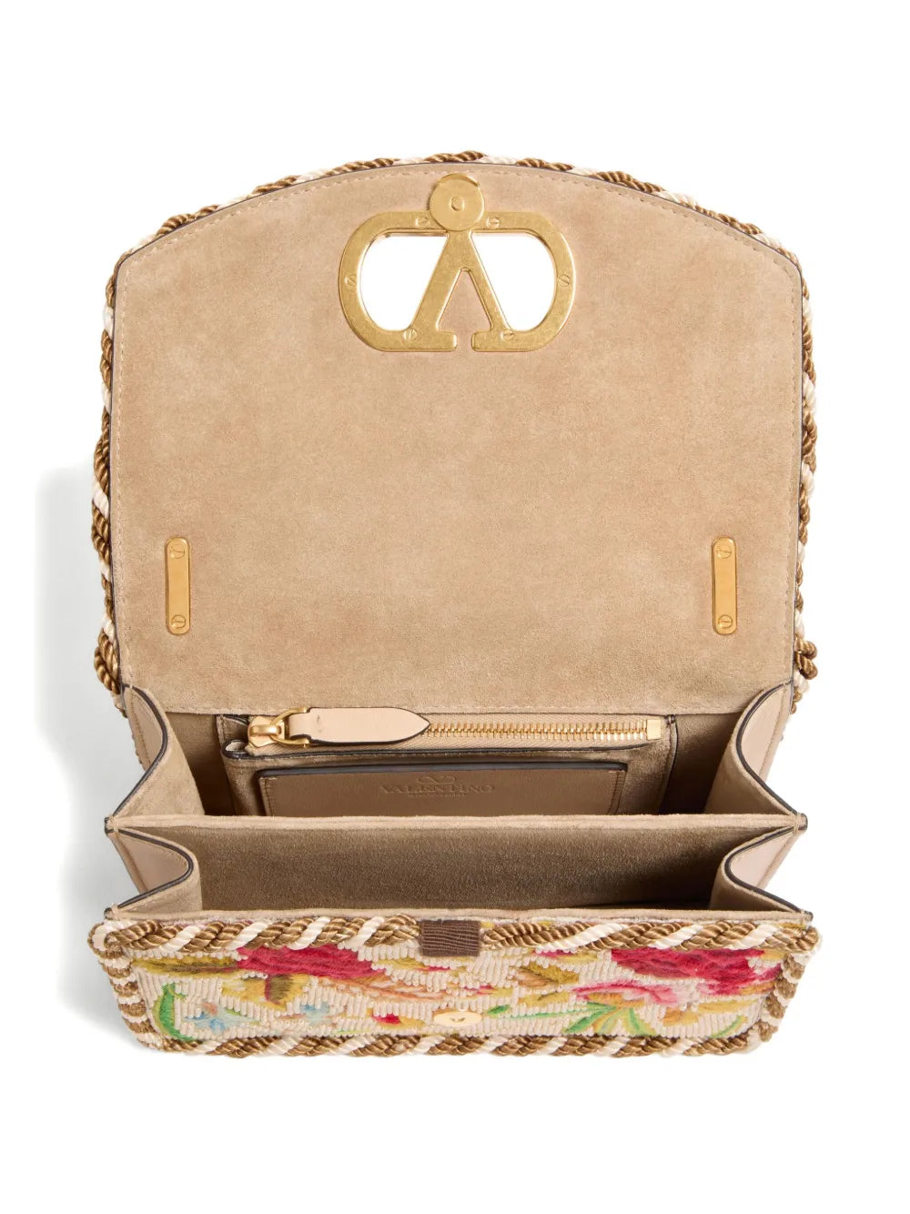 Valentino Garavani Small Vain Embroidered Shoulder Bag — Same as shown — Size One Size — Detail View