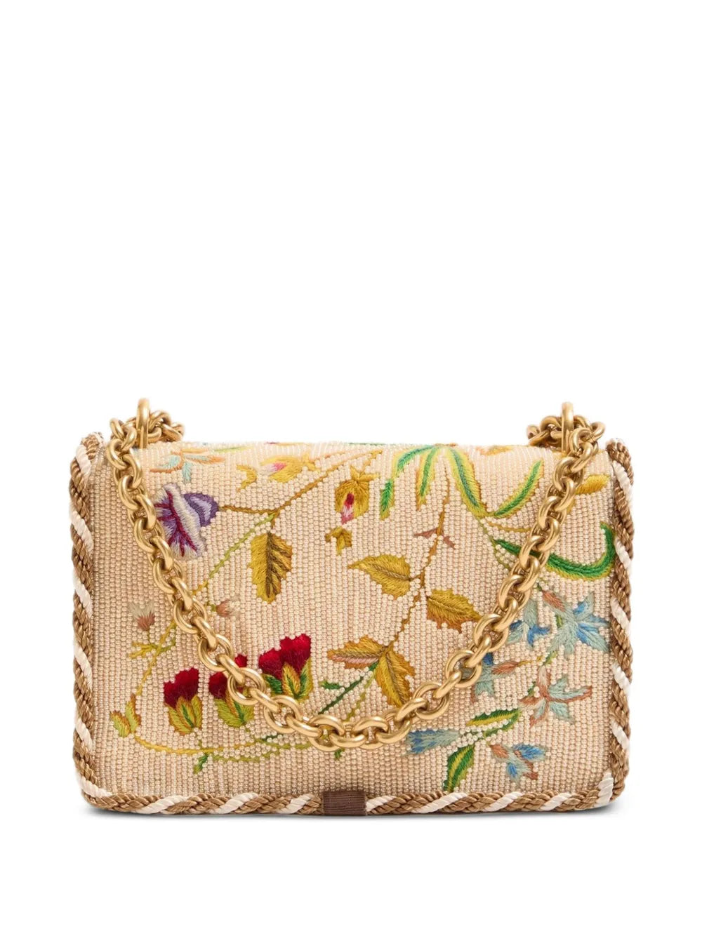 Valentino Garavani Small Vain Embroidered Shoulder Bag — Same as shown — Size One Size — Top View