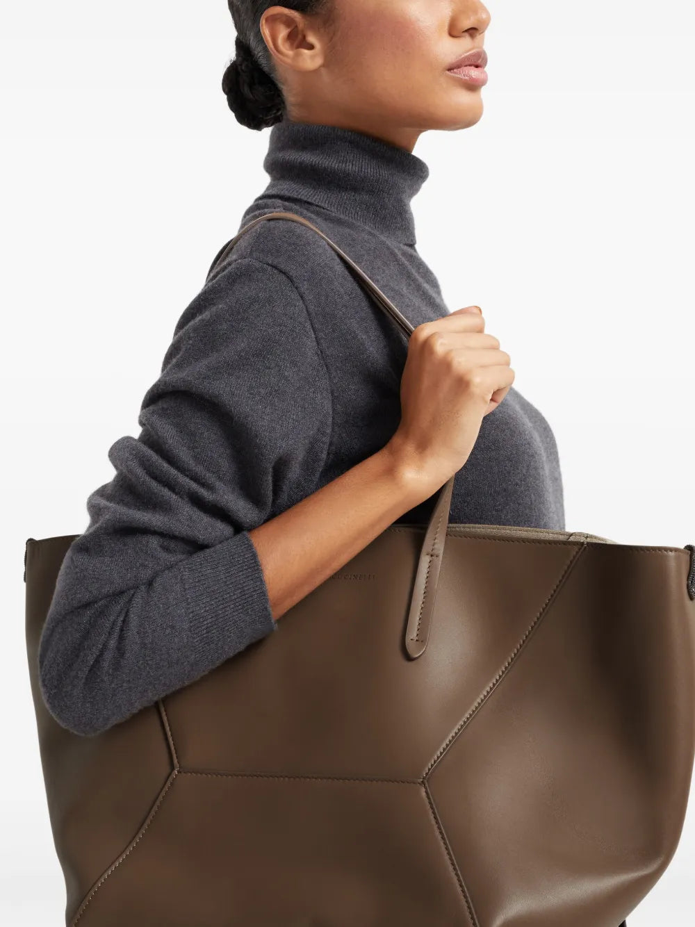 Brunello Cucinelli Duo Shoulder Bag — Same as shown — Size One Size — Side View