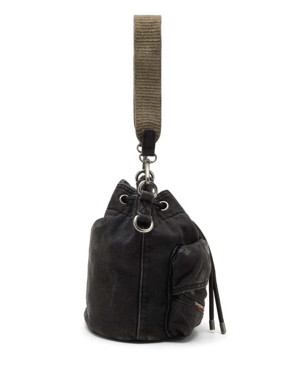 Diesel Drawstring Pocket Shoulder Bag — Same as shown — Size One Size — Side View