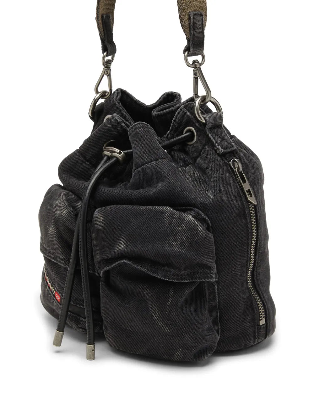 Diesel Drawstring Pocket Shoulder Bag — Same as shown — Size One Size — Back View