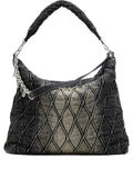 Diesel Charm D Quilted Chain Embellished Shoulder Bag — Same as shown — Size One Size — Front View