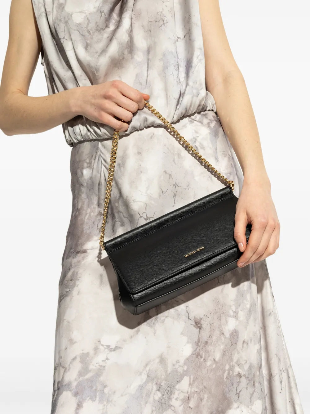 Michael Kors Medium Carmine Chain Detail Shoulder Bag — Same as shown — Size One Size — Side View