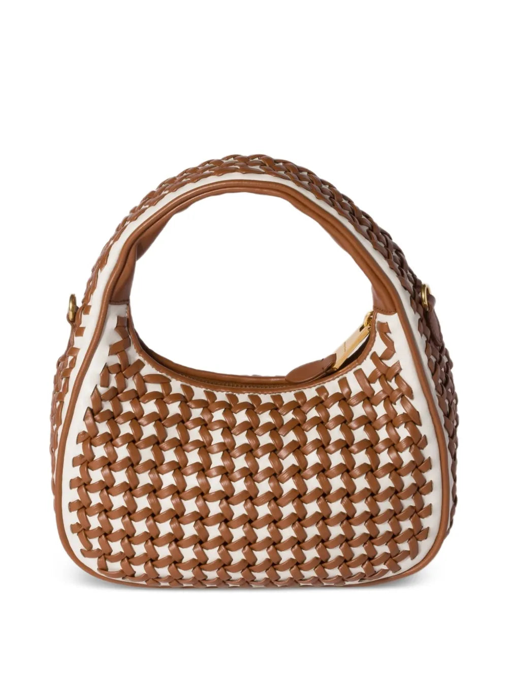 Miu Miu Wander Woven Shoulder Bag — Same as shown — Size One Size — Side View