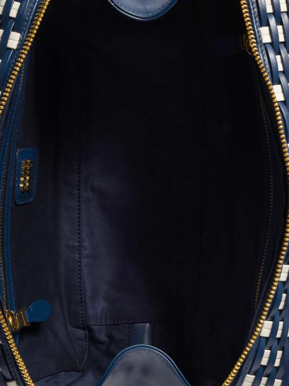 Miu Miu Beau Woven Design Shoulder Bag — Same as shown — Size One Size — Detail View